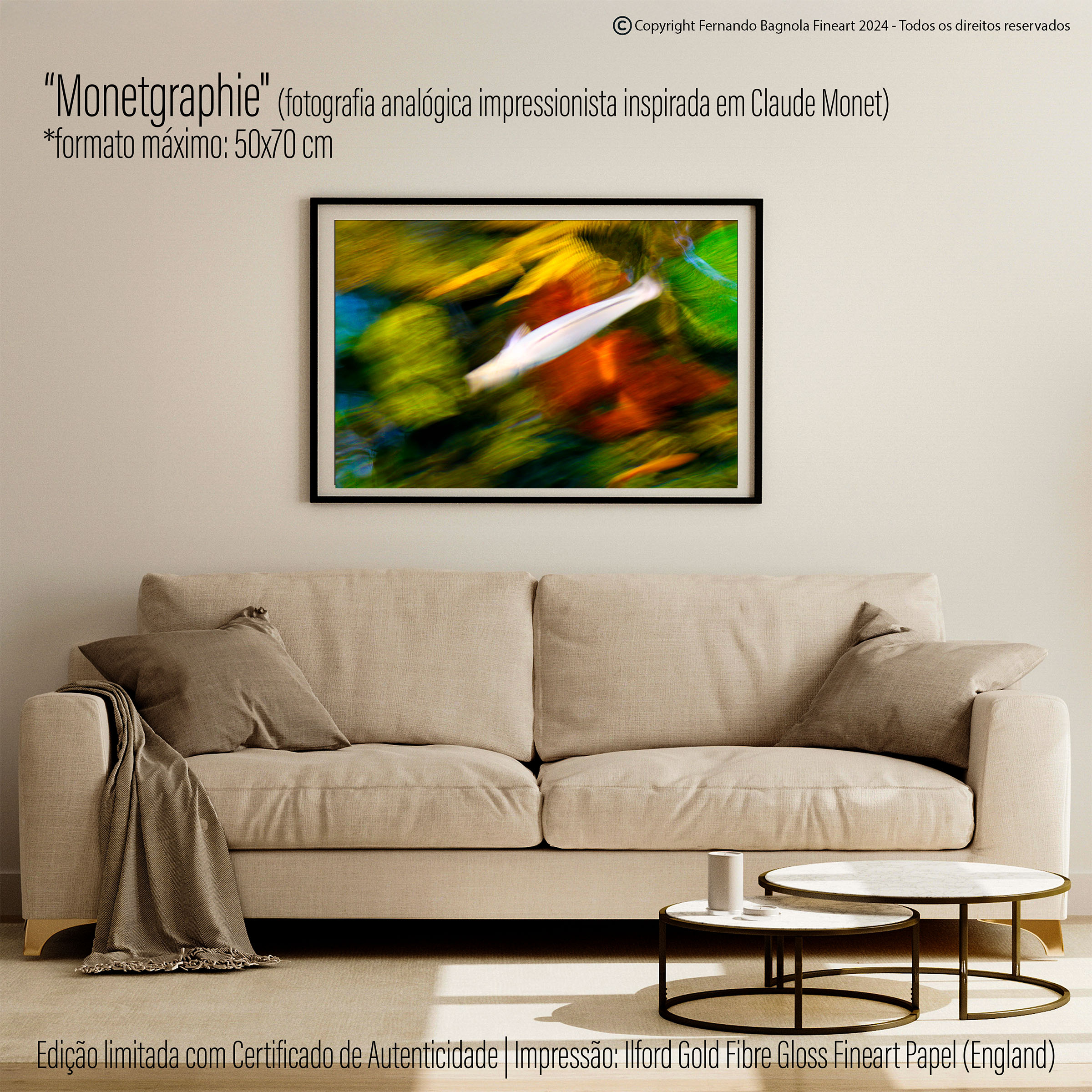 Obra FA-021 apresentada num ambiente
